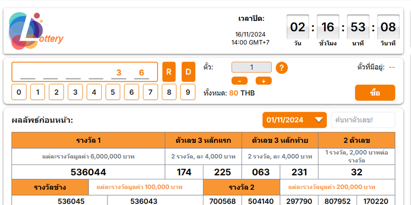 รีวิวlottery